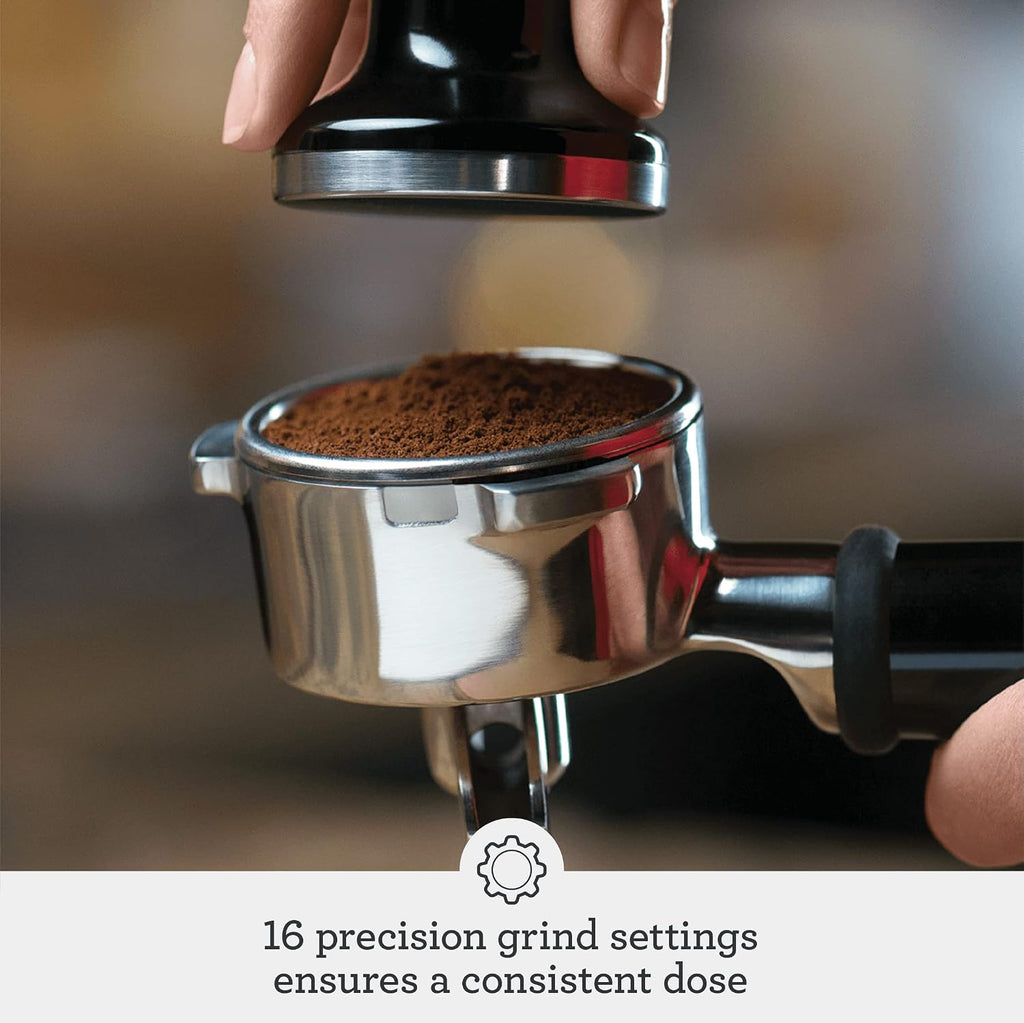 Breville BES880BSS Barista Touch Espresso Machine, Brushed Stainless Steel | Pull barista-quality espresso shots, lattes and cappuccinos at home with semi-automatic coffee maker with built-in grinder