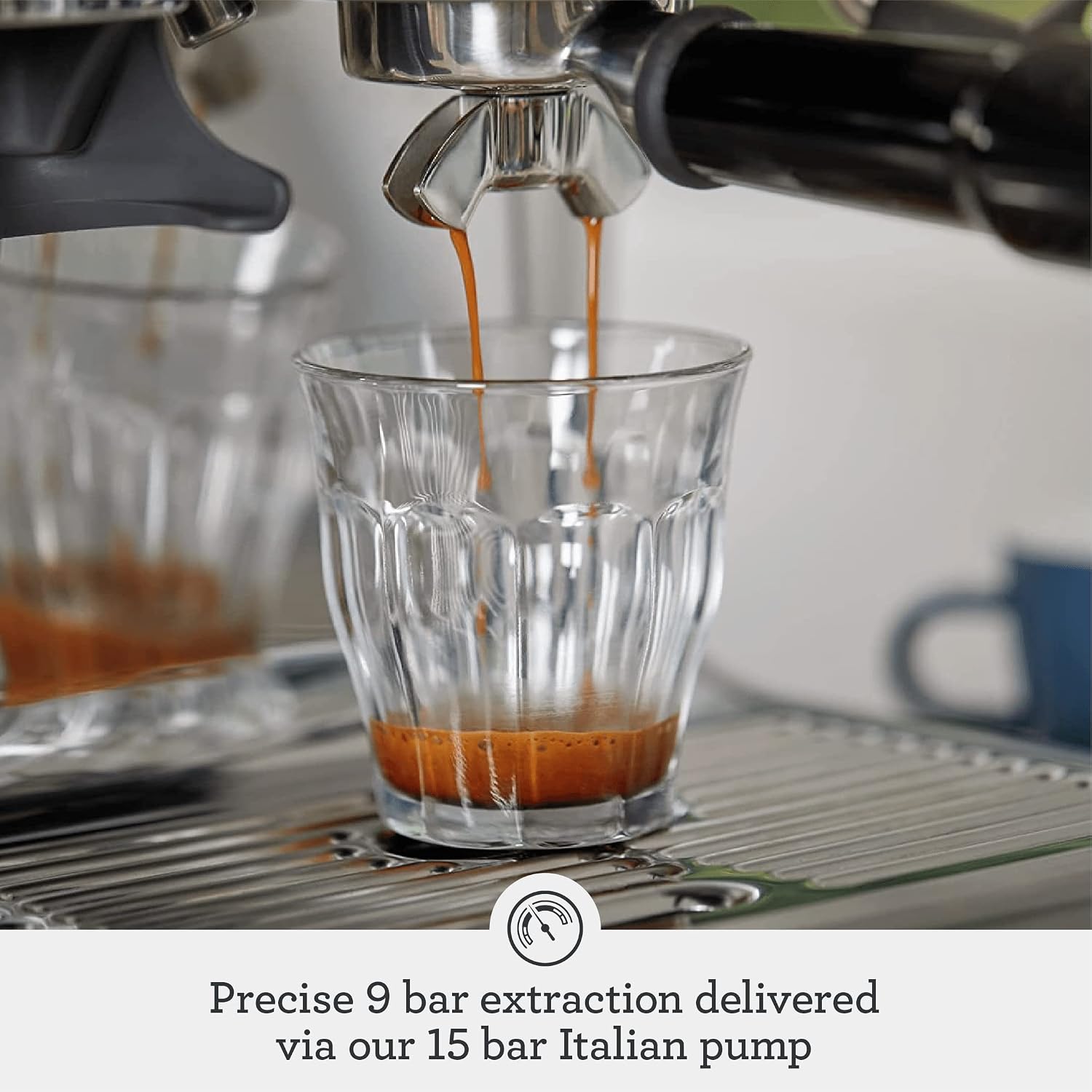 Breville BES880BSS Barista Touch Espresso Machine, Brushed Stainless Steel | Pull barista-quality espresso shots, lattes and cappuccinos at home with semi-automatic coffee maker with built-in grinder