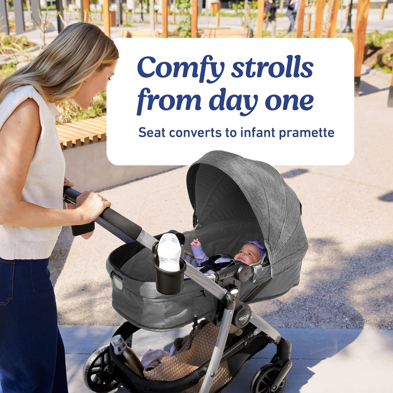 Car Seat and Stroller Combo, Includes SnugRide LX Infant Car Seat and Baby Stroller, 3 Modes: Car Seat Carrier, Pramette, Toddler Stroller