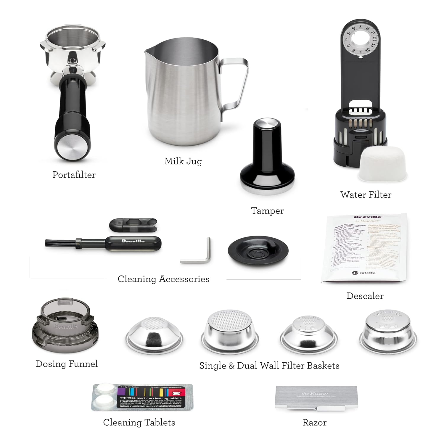 Breville BES880BSS Barista Touch Espresso Machine, Brushed Stainless Steel | Pull barista-quality espresso shots, lattes and cappuccinos at home with semi-automatic coffee maker with built-in grinder
