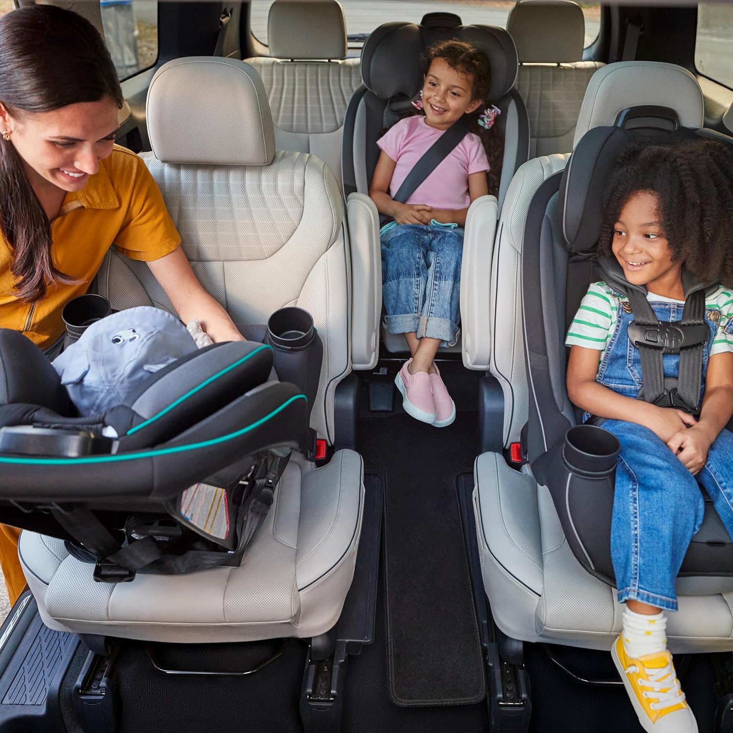 Grow and Go All-in-One Convertible Car Seat, Rear Facing, 5-40 lbs, Forward Facing (30–65 lbs), High Back Booster Seat 40-100 pounds
