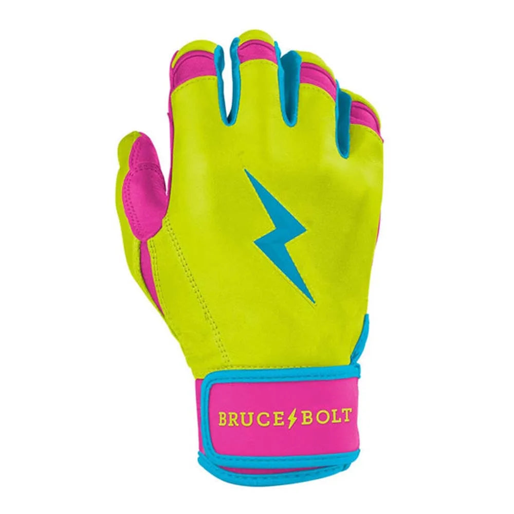 Genuine Leather Baseball Batting Gloves for Men Women Hook and Loop Closure Breathable