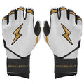 Genuine Leather Baseball Batting Gloves Hook and Loop Closure for Adults