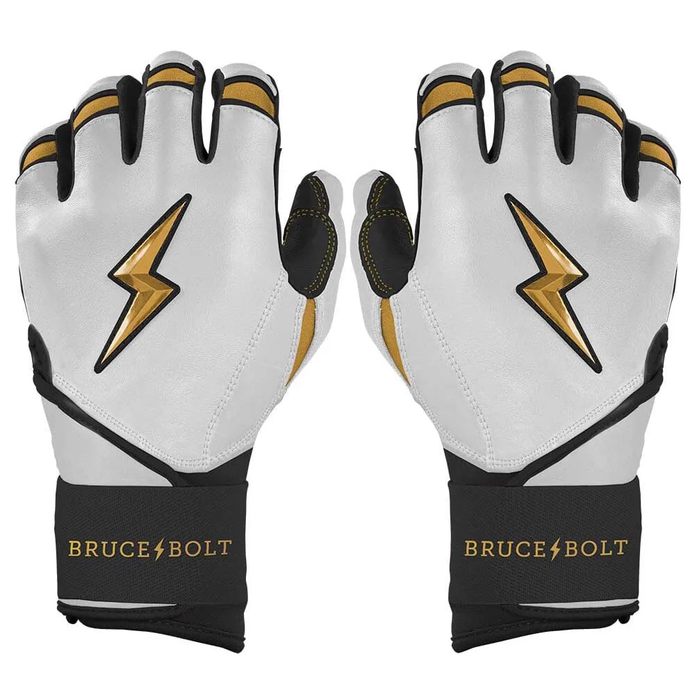 Genuine Leather Baseball Batting Gloves Hook and Loop Closure for Adults