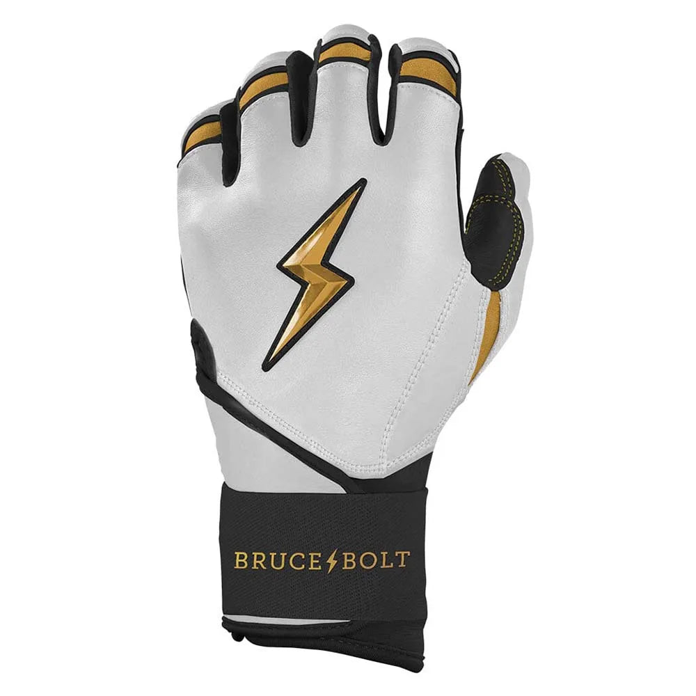 Genuine Leather Baseball Batting Gloves Hook and Loop Closure for Adults