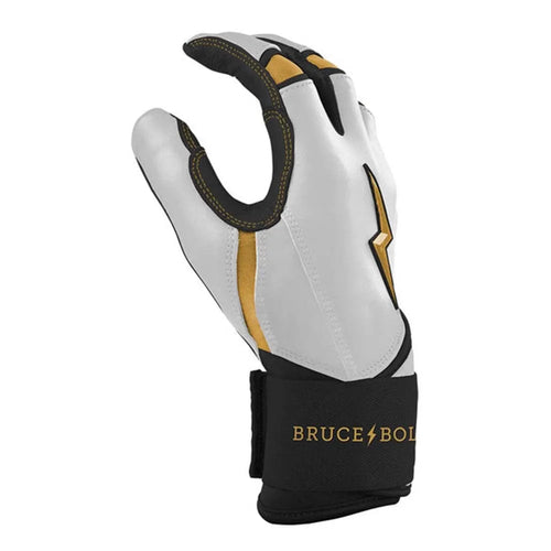 Genuine Leather Baseball Batting Gloves Hook and Loop Closure for Adults
