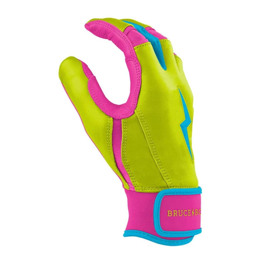 Genuine Leather Baseball Batting Gloves for Men Women Hook and Loop Closure Breathable