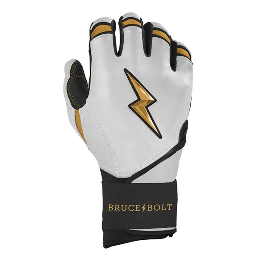 Genuine Leather Baseball Batting Gloves Hook and Loop Closure for Adults