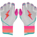 Genuine Leather Baseball Batting Gloves Hook and Loop Closure for Adults