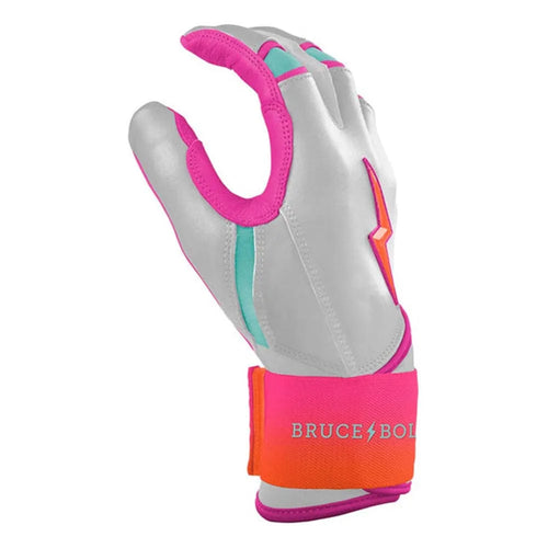 Genuine Leather Baseball Batting Gloves Hook and Loop Closure for Adults