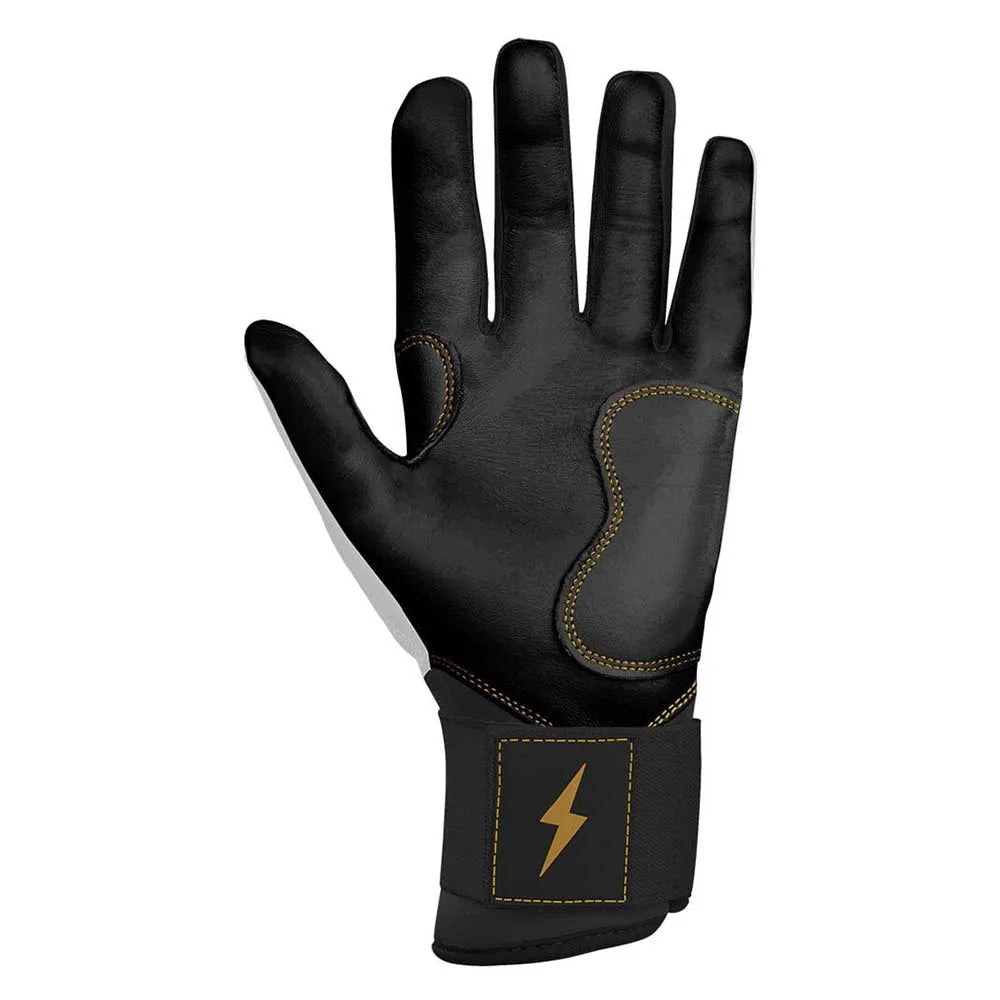 Genuine Leather Baseball Batting Gloves Hook and Loop Closure for Adults