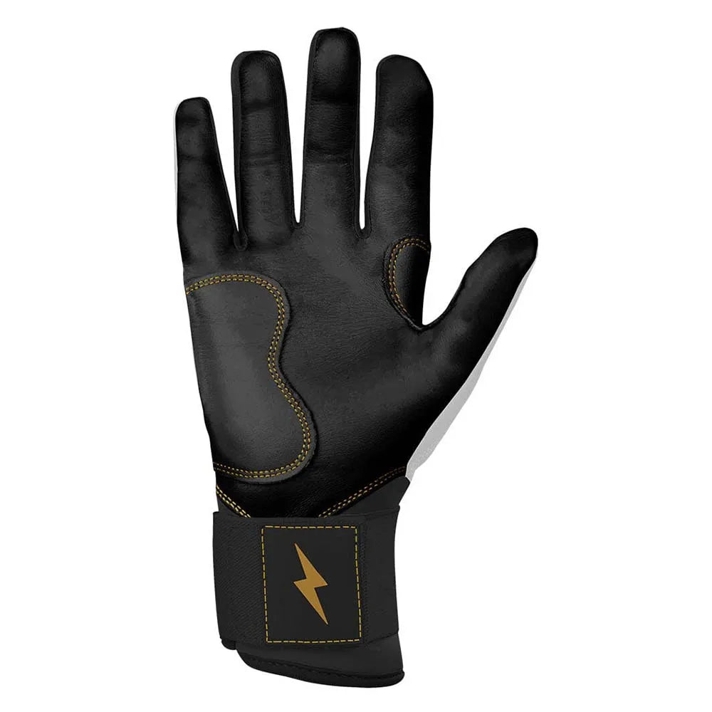 Genuine Leather Baseball Batting Gloves Hook and Loop Closure for Adults