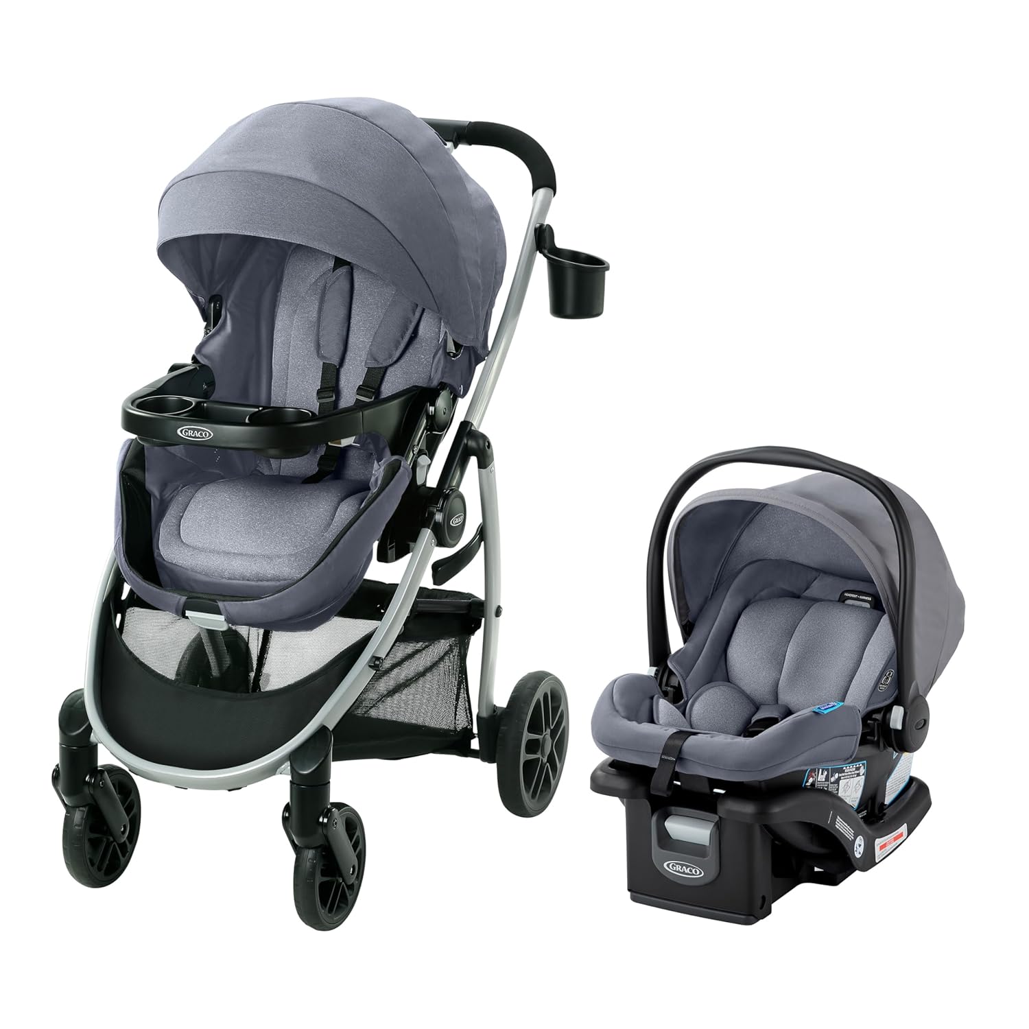Car Seat and Stroller Combo, Includes SnugRide LX Infant Car Seat and Baby Stroller, 3 Modes: Car Seat Carrier, Pramette, Toddler Stroller